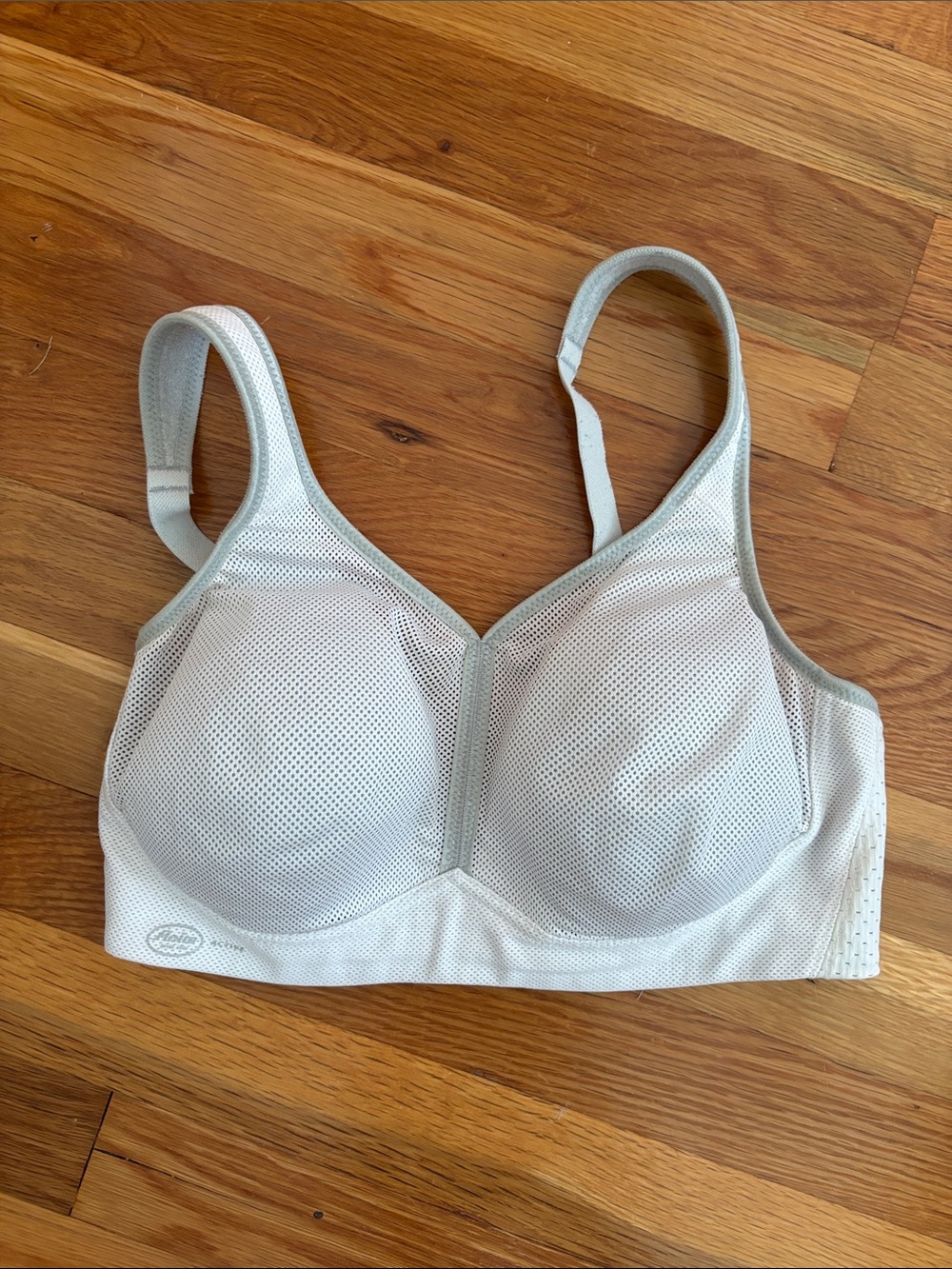 Anita Light Gray Wireless Mesh Sports Bra